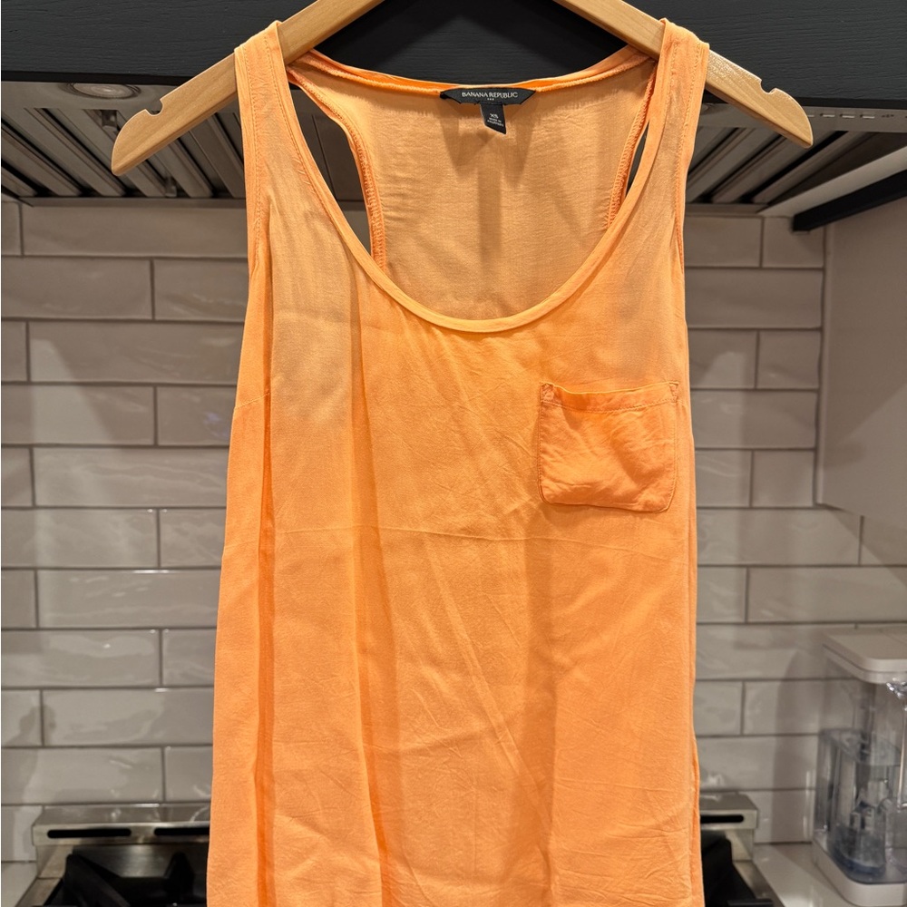 Banana Republic Vibrant Orange Tank Top